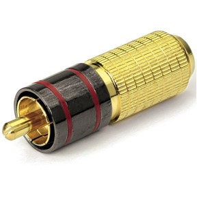 фото Разъем rca (папа) dynavox rca plug red (200019)