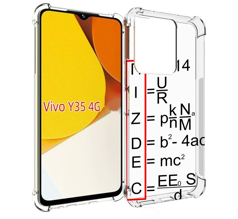 

Чехол MyPads математические-формулы для Vivo Y35 4G 2022 / Vivo Y22, Прозрачный, Tocco