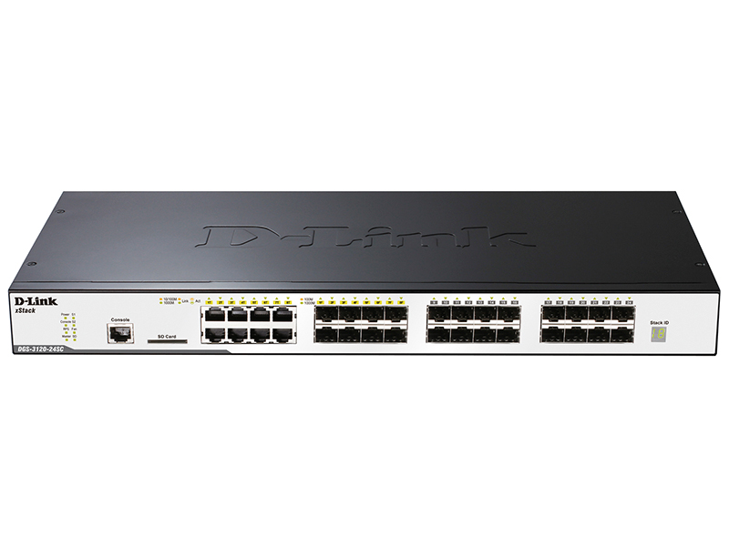 

Коммутатор D-Link xStack DGS-3120-24SC/B1AEI Black, DGS-3120