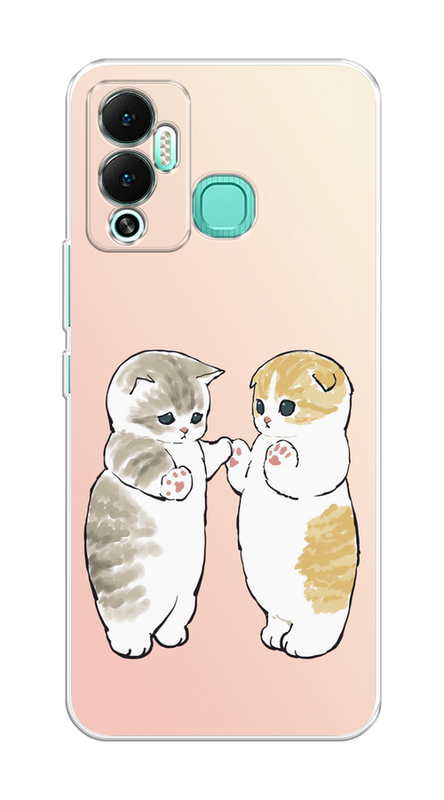 

Чехол на Infinix Hot 12 Play "Пухлые котики", Розовый;бежевый;серый, 3101750-1