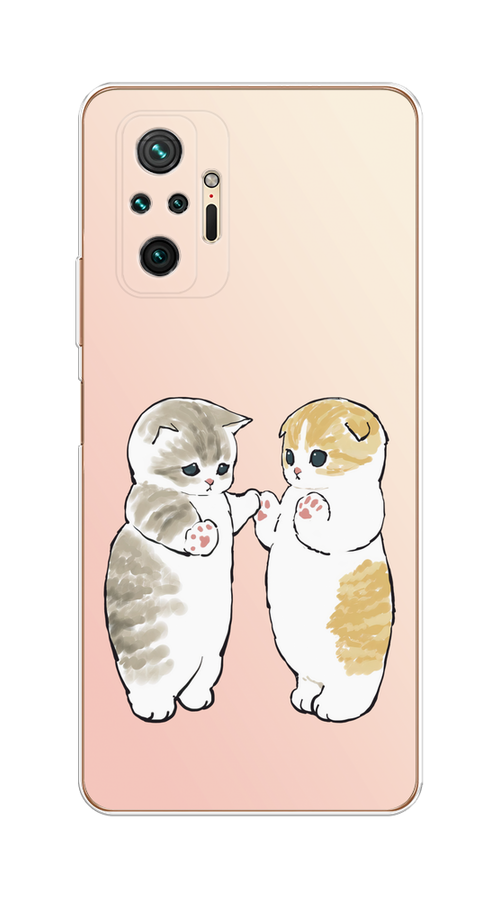 

Чехол на Redmi Note 10 Pro "Пухлые котики", Розовый;бежевый;серый, 310050-1