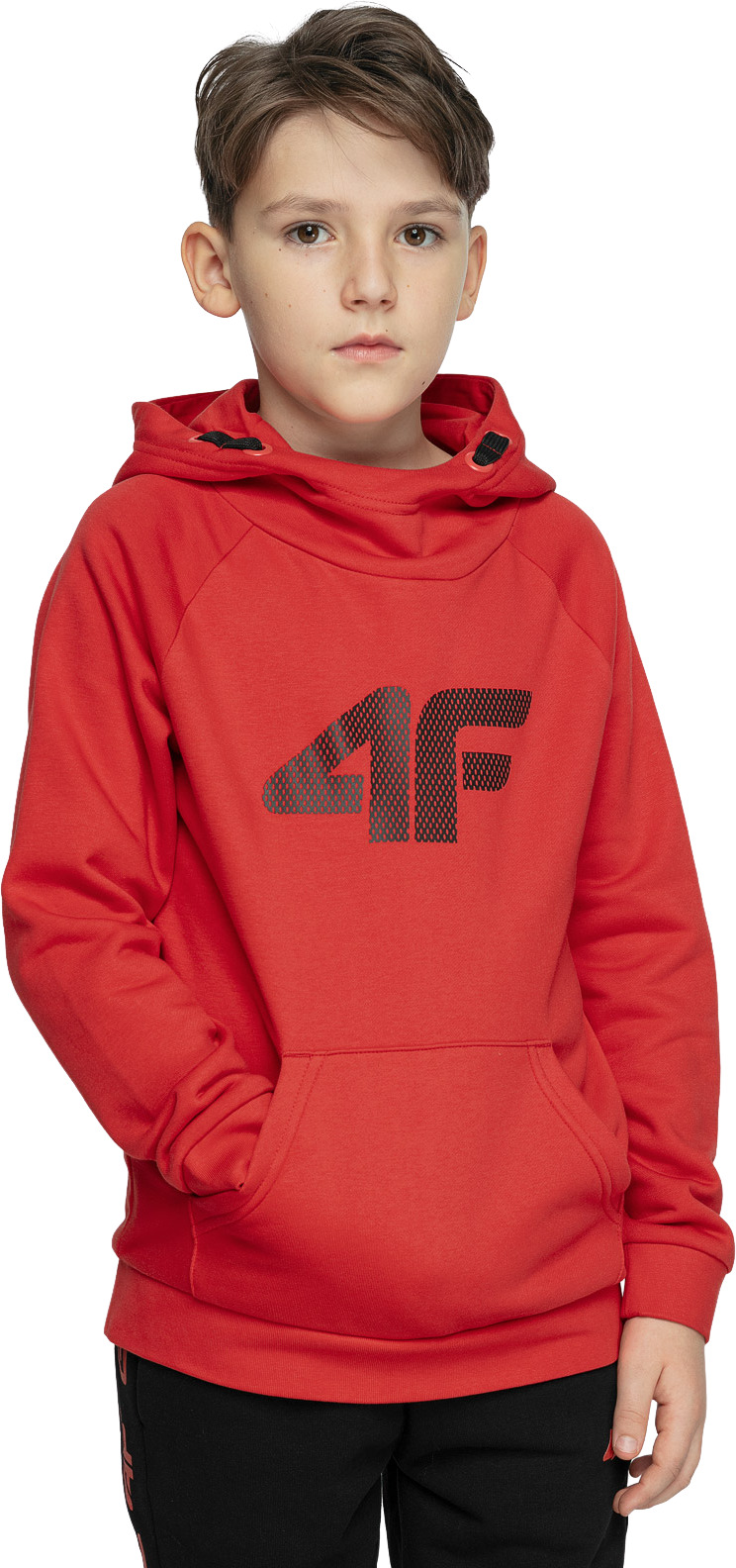 фото Худи детское 4f boy's sweatshirts hjz21-jblm001b-62s цв.красный р.158