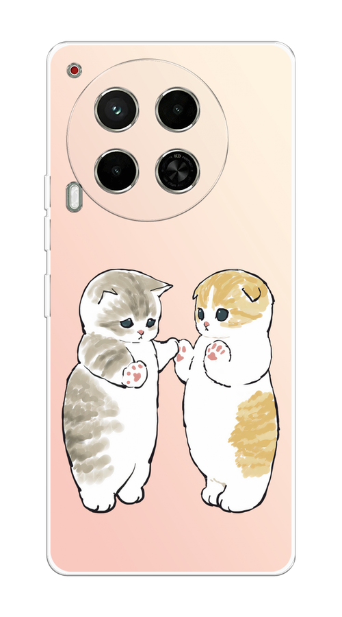 

Чехол на Tecno Camon 30 5G "Пухлые котики", Розовый;бежевый;серый, 305550-1