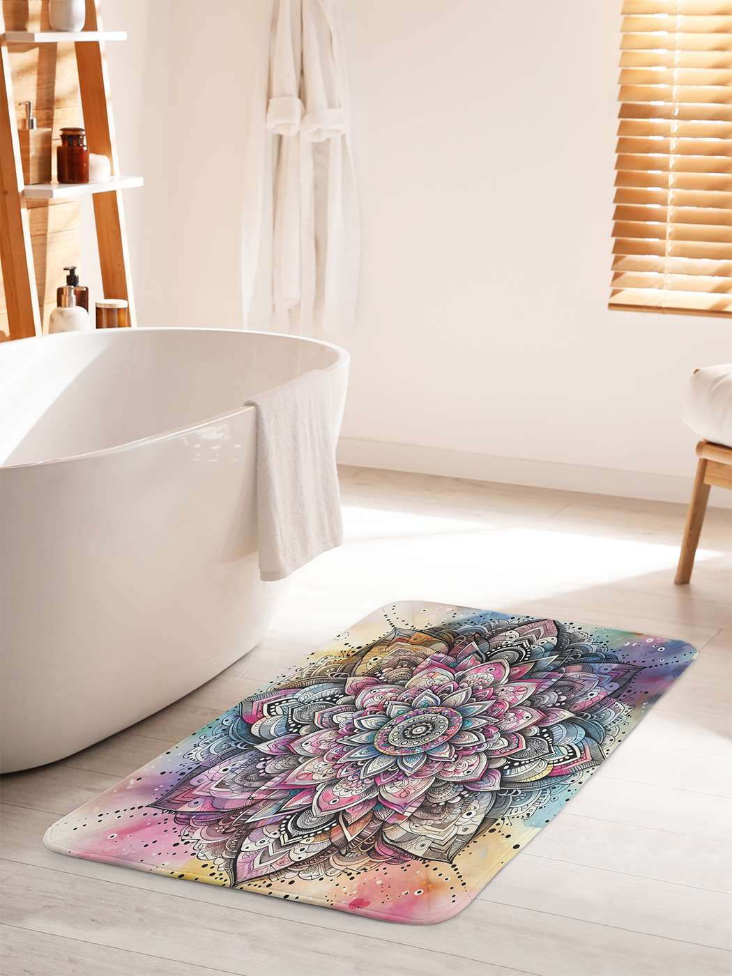 

Коврик для ванной туалета душа JoyArty "Яркий орнамент", bath_sd2926_60x100