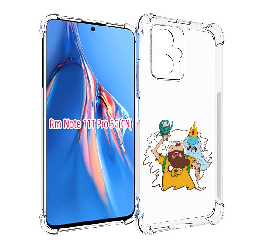 

Чехол MyPads время приключений старый Финн для Xiaomi Redmi Note 11T Pro / 11T Pro Plus..., Прозрачный, Tocco