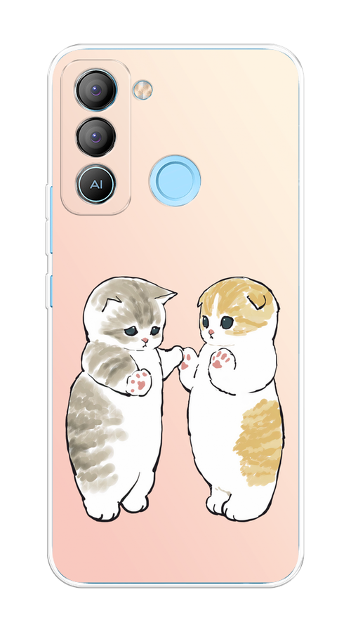 

Чехол на Tecno POP 5 LTE "Пухлые котики", Розовый;бежевый;серый, 303050-1