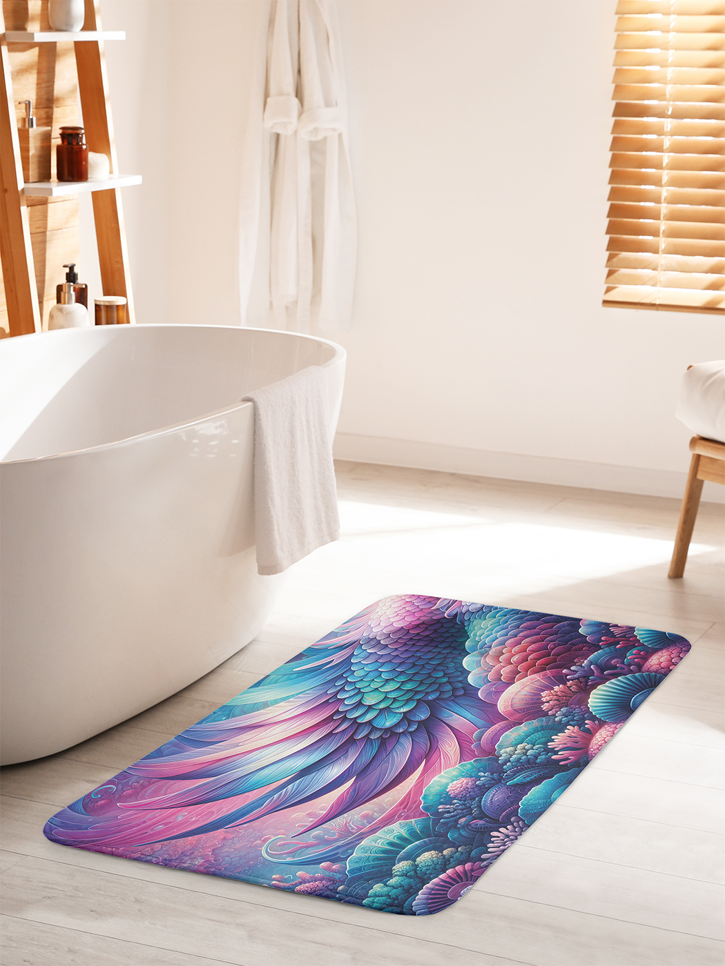 

Коврик для ванной туалета душа JoyArty "Глубинные краски", bath_sd2910_60x100