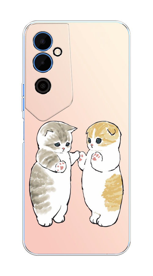 

Чехол на Tecno Pova Neo 2 "Пухлые котики", Розовый;бежевый;серый, 302450-1