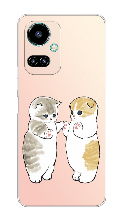 

Чехол на Tecno Camon 19/19 Pro 4G "Пухлые котики", Розовый;бежевый;серый, 301650-1