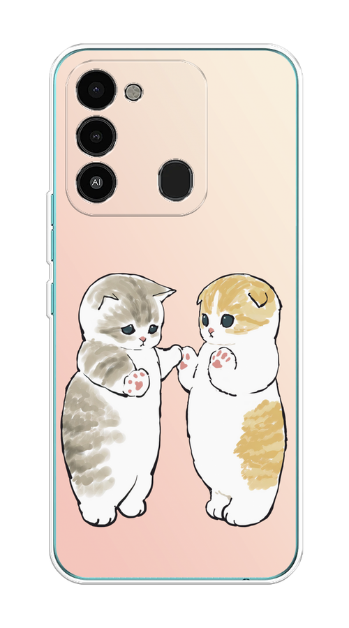 

Чехол на Tecno Spark Go 2022/8С/9 "Пухлые котики", Розовый;бежевый;серый, 301350-1