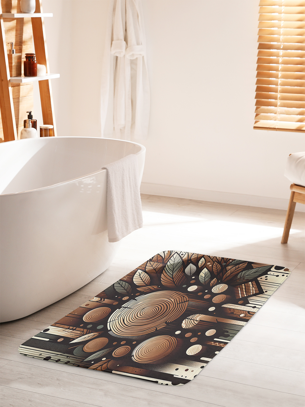 

Коврик для ванной туалета душа JoyArty "Деревянные срезы", bath_sd2904_60x100
