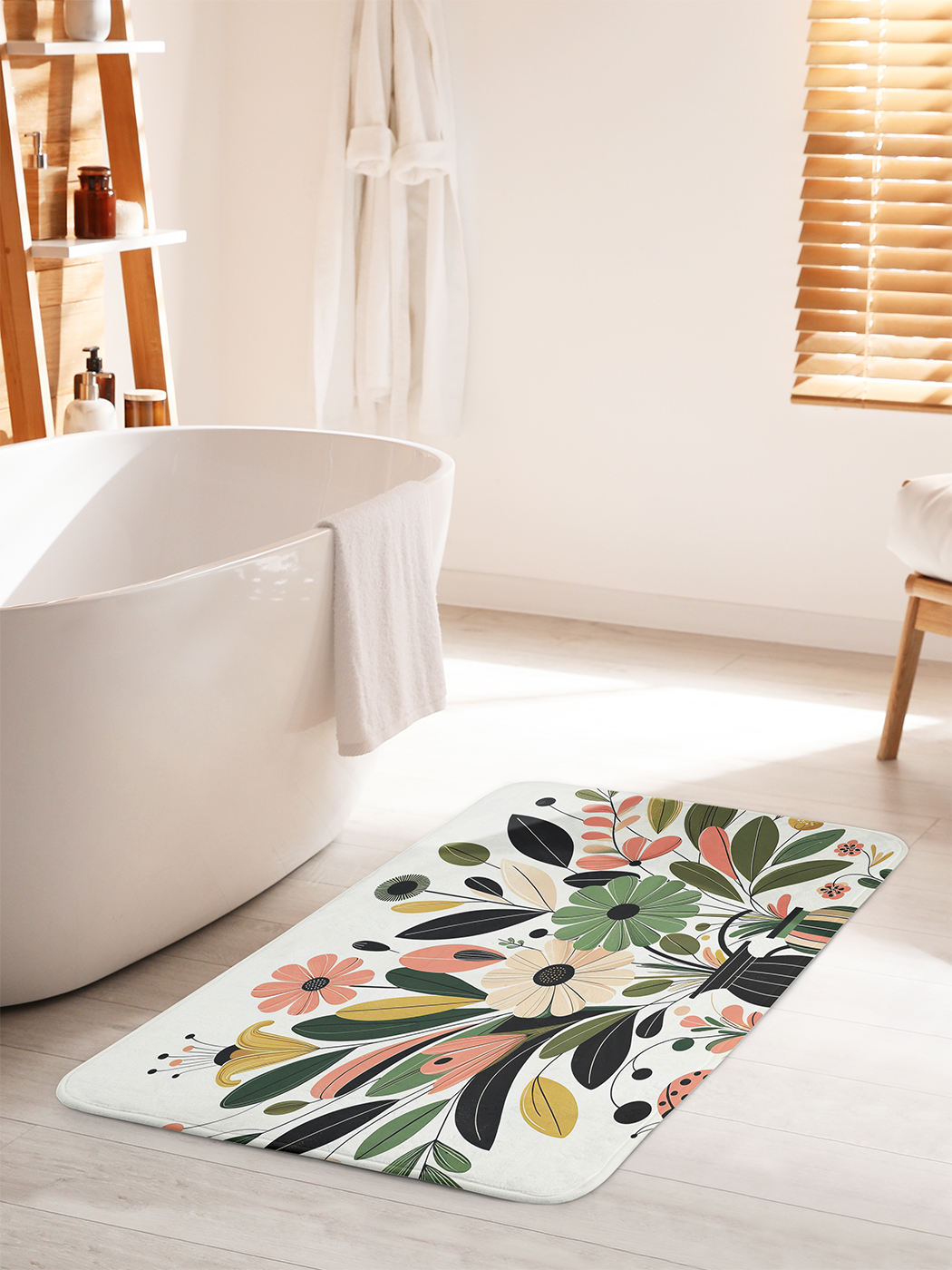 

Коврик для ванной туалета душа JoyArty "Две вазы", bath_sd2892_60x100