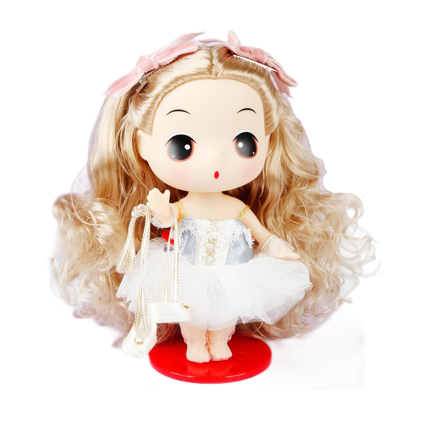 Кукла коллекционная DDUNG Балерина с пуантами FDE1848, 18 см ddung кукла брелок красная шапочка