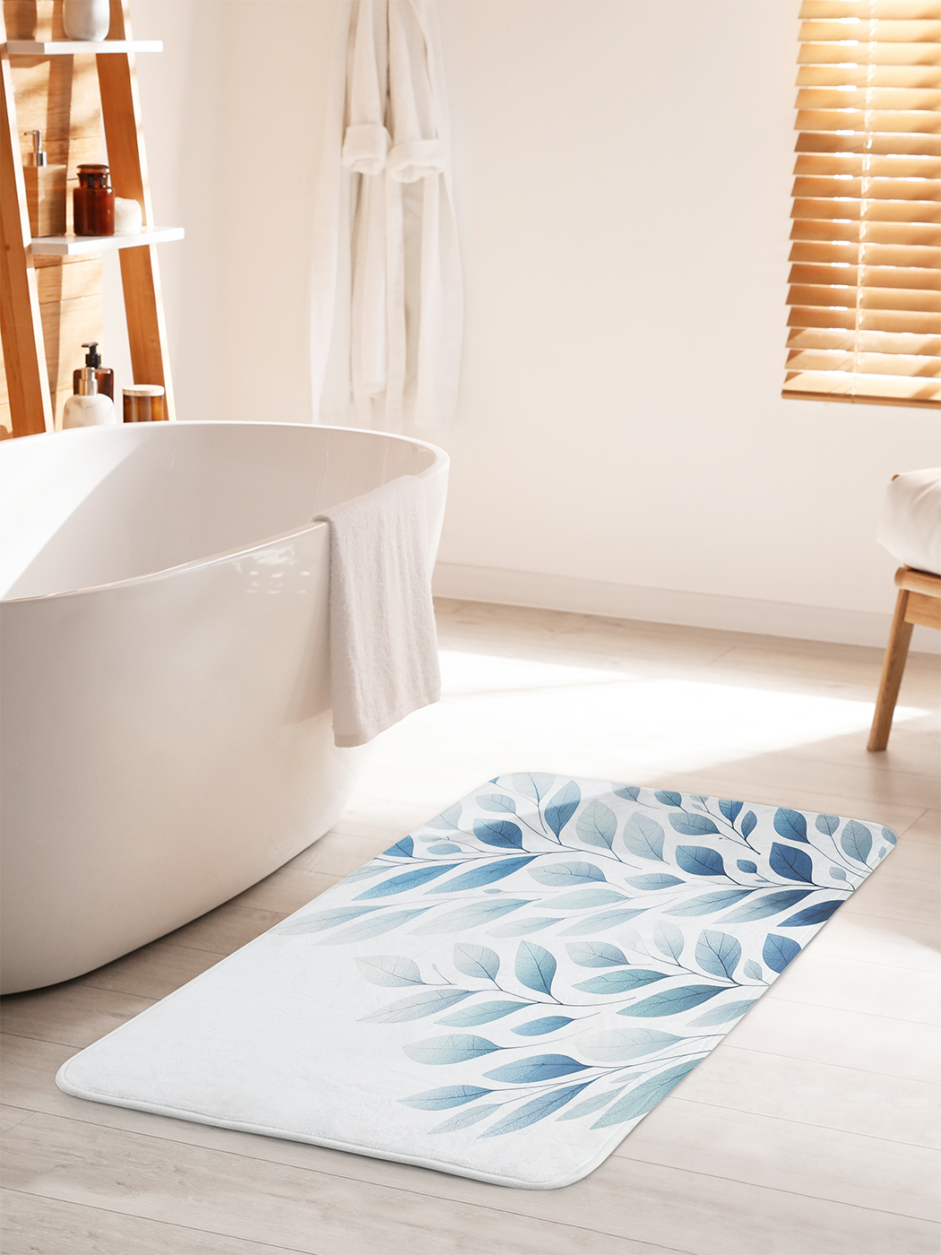 

Коврик для ванной туалета душа JoyArty "Листья в движении", bath_sd2875_60x100