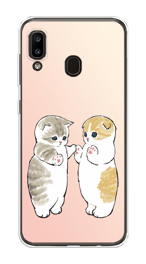 

Чехол на Samsung Galaxy A30/A20 "Пухлые котики", Розовый;бежевый;серый, 27550-1
