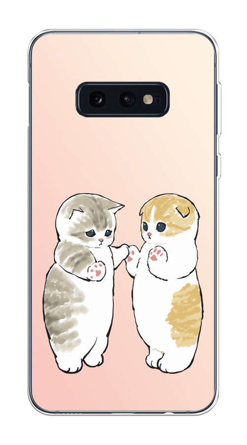 

Чехол на Samsung Galaxy S10E "Пухлые котики", Розовый;бежевый;серый, 27250-1