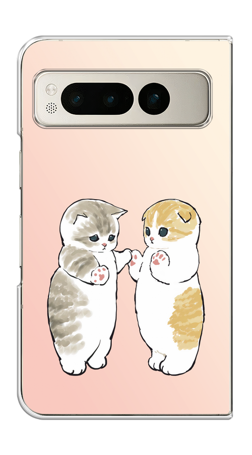 

Чехол на Google Pixel Fold "Пухлые котики", Розовый;бежевый;серый, 271850-1