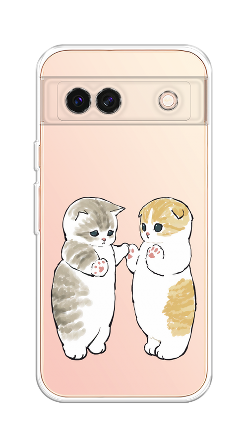 

Чехол на Google Pixel 8A "Пухлые котики", Розовый;бежевый;серый, 271750-1
