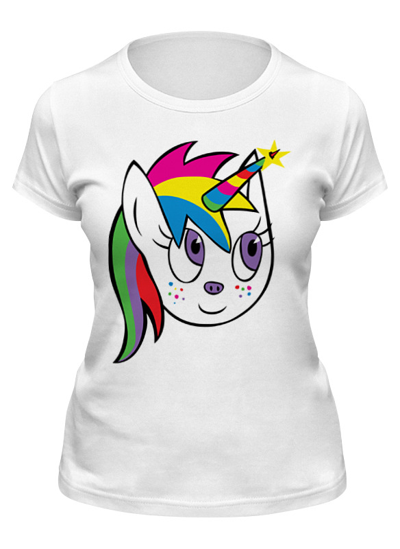

Футболка женская Printio Единорог (unicorn) белая 2XL, Белый, Единорог (unicorn)