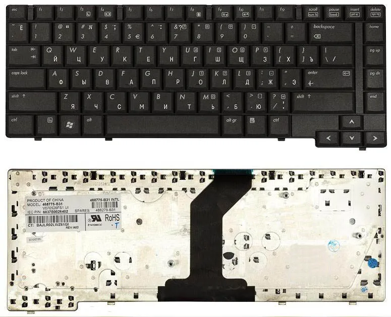 Клавиатура Sino Power для ноутбука HP HP Compaq 6730b, 6735b, 6455b, 6730b
