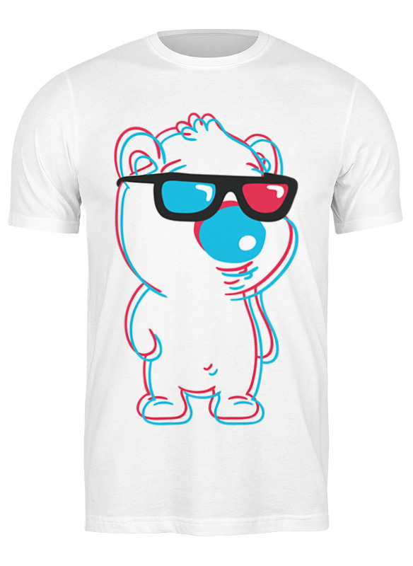 

Футболка унисекс Printio Медведь 3d белая 2XL, Белый, Медведь 3d