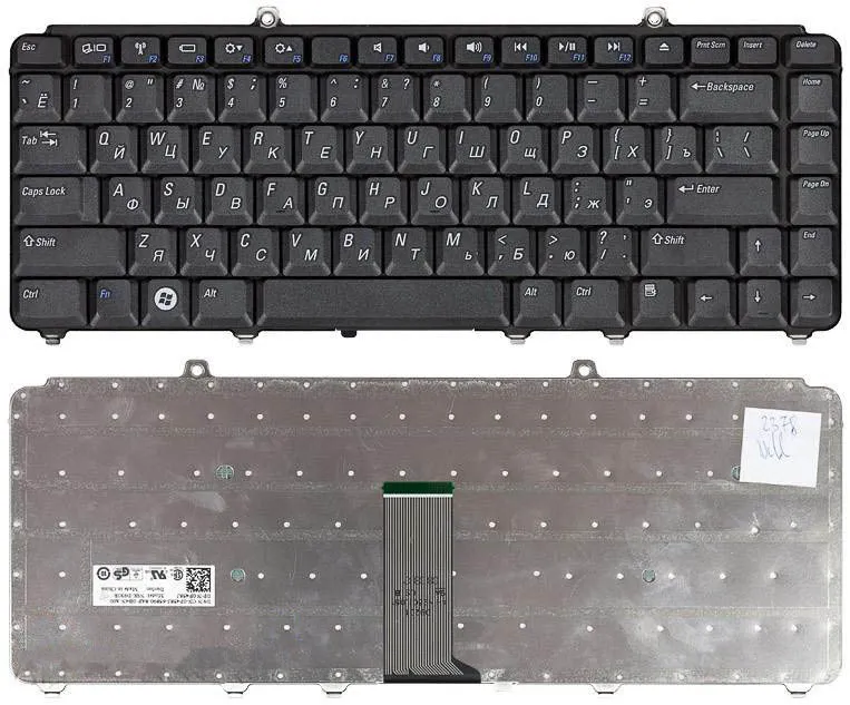 

Клавиатура для ноутбуков Dell Inspiron 1318, 1415, 1420, 1520, 1521, 1525, 1526, 1530, 154