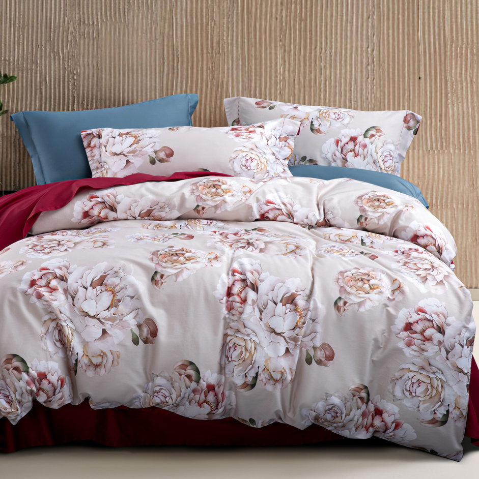 

Комплект постельного белья BELLEHOME Пикотти, семейный, 100% хлопок, сатин премиум