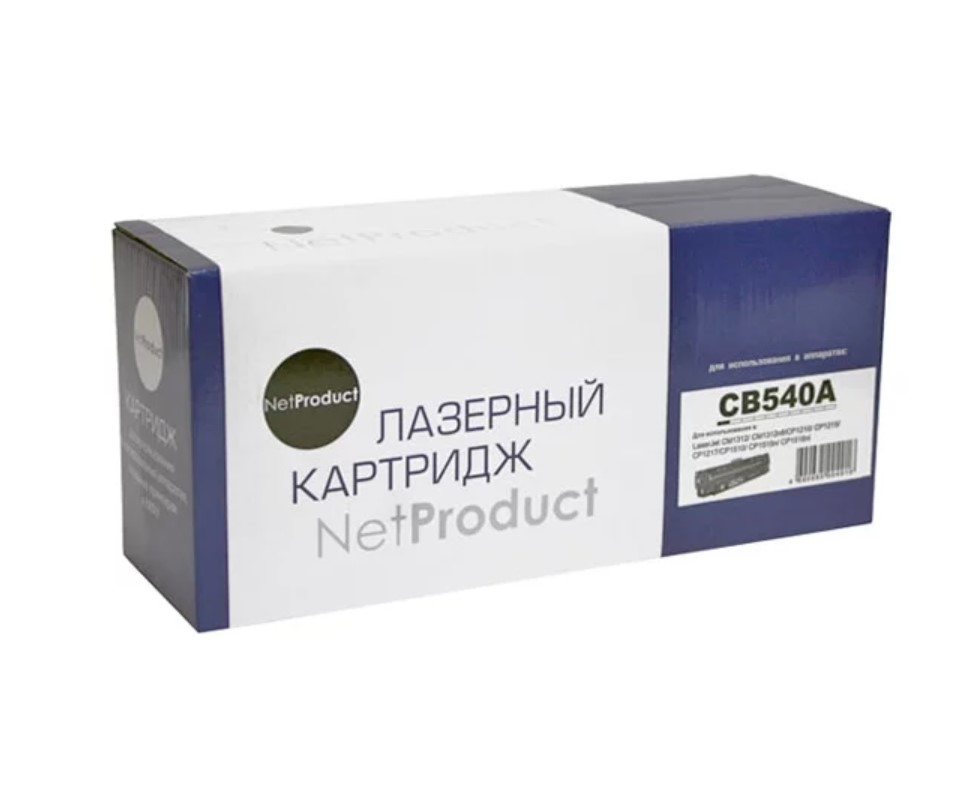 

Картридж для лазерного принтера NetProduct N-CB540A черный, совместимый, N-CB540A