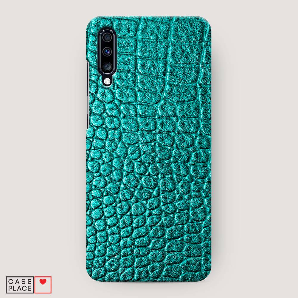 

Пластиковый чехол "Бирюзовая змея" на Samsung Galaxy A70, 28120-2