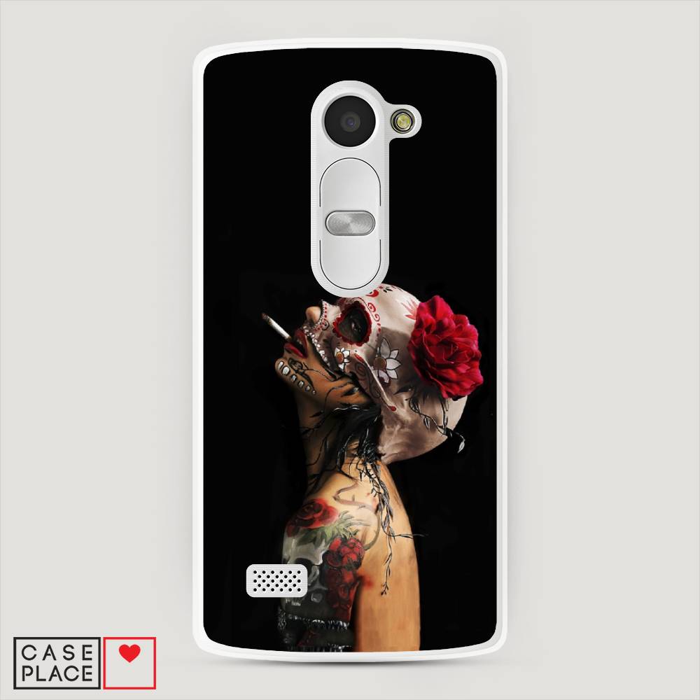 

Чехол Awog "Девушка с черепом" для LG Leon (H324)