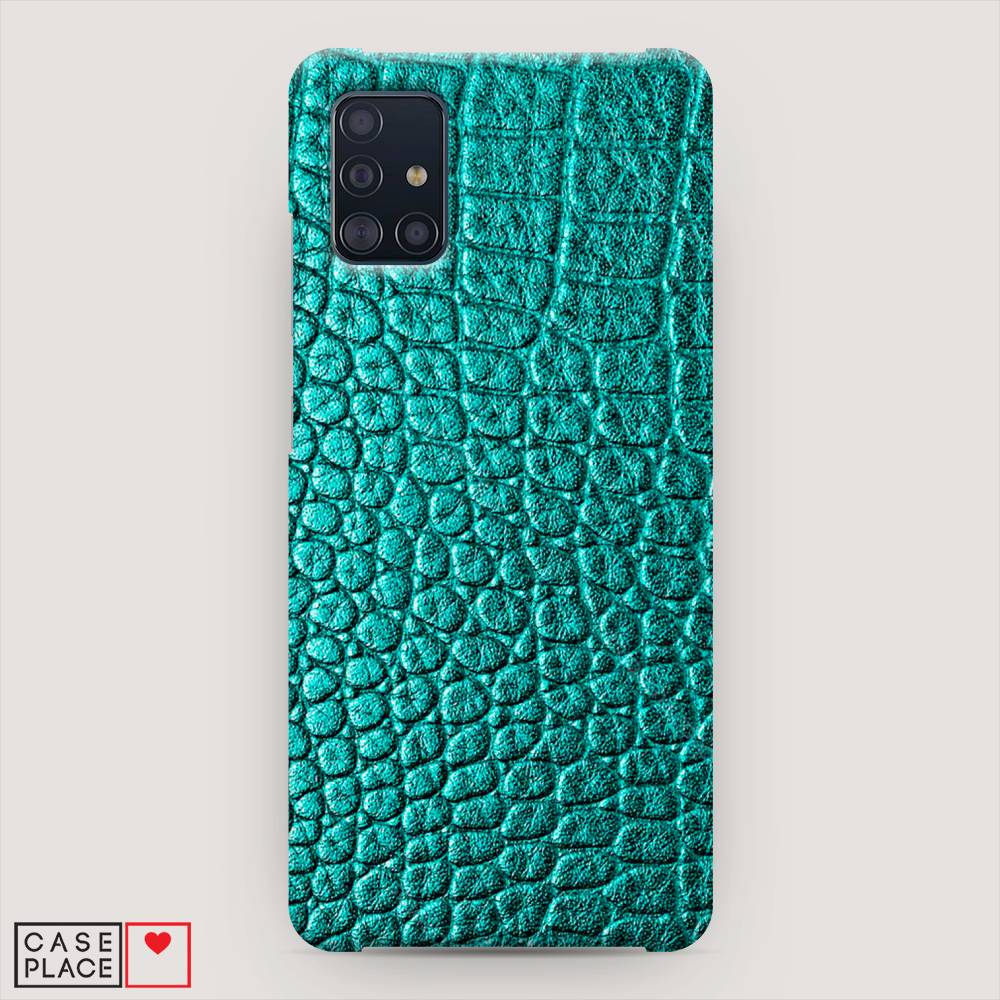

Пластиковый чехол "Бирюзовая змея" на Samsung Galaxy A51, 28920-2