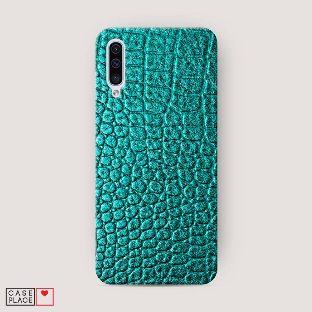 

Пластиковый чехол "Бирюзовая змея" на Samsung Galaxy A50, 27720-2