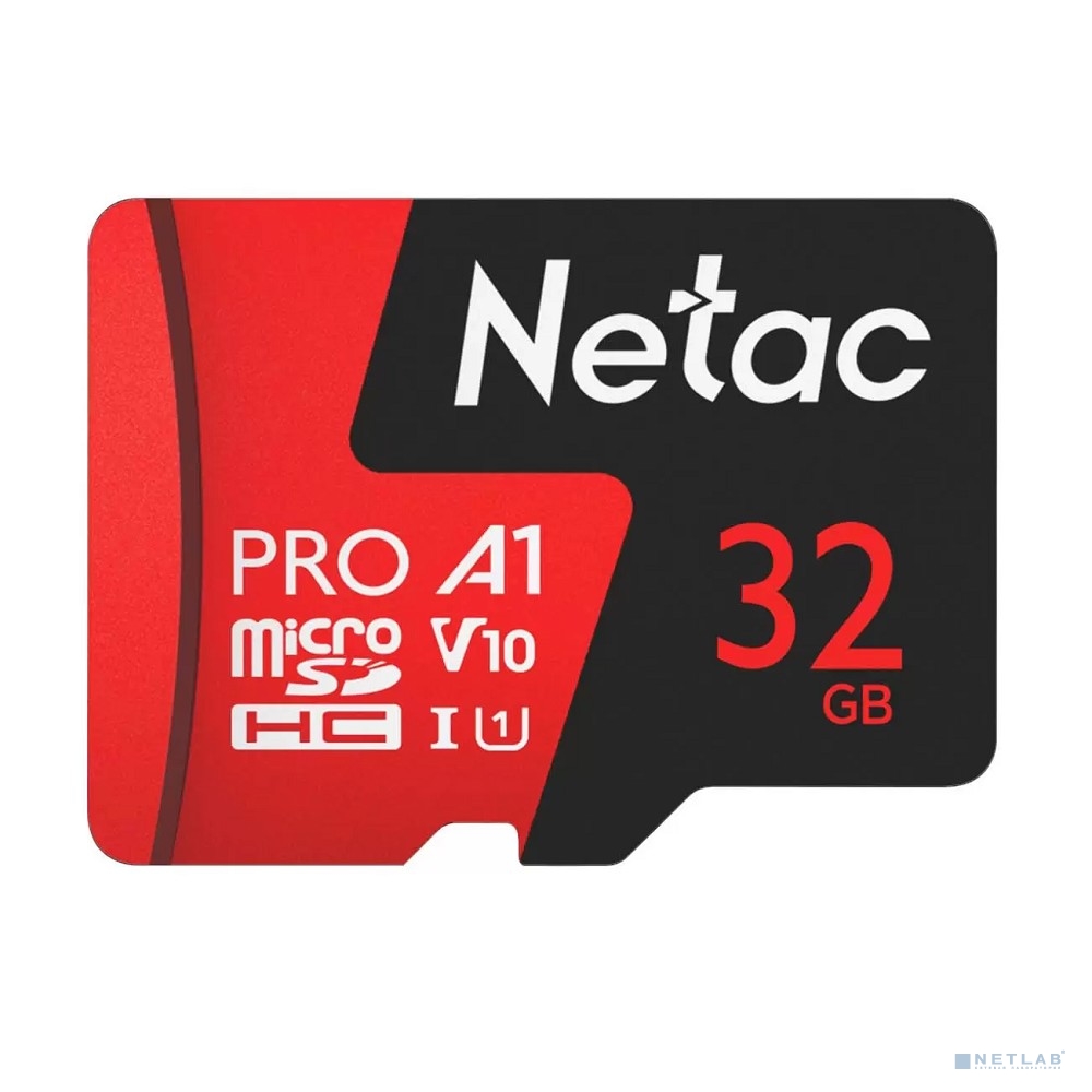 Netac Карта памяти Netac MicroSD card P500 Extreme Pro 32GB, retail version w/SD adapter