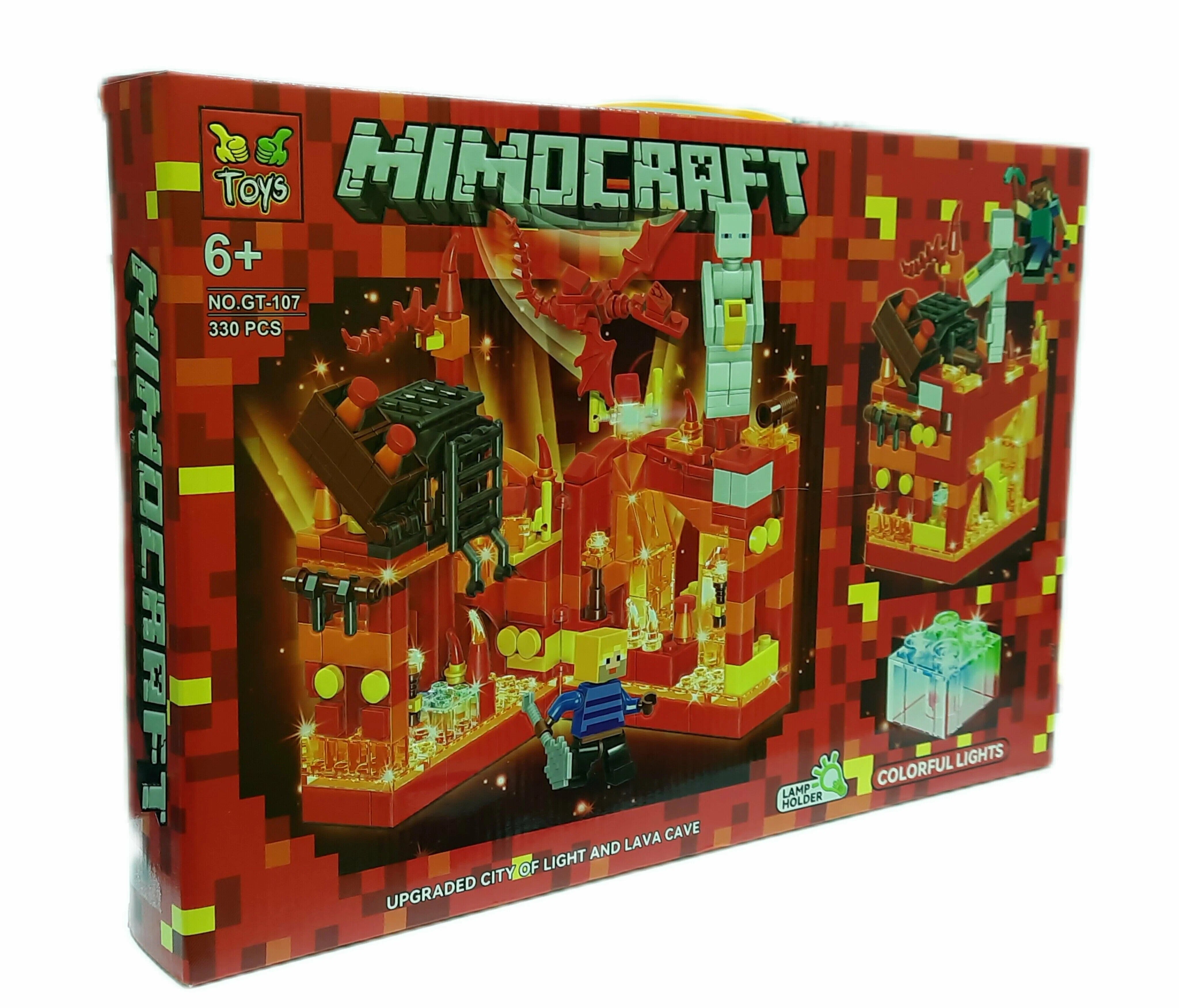 

Конструктор Minecraft Огненная Пещера, 330 деталей, Г-5-774