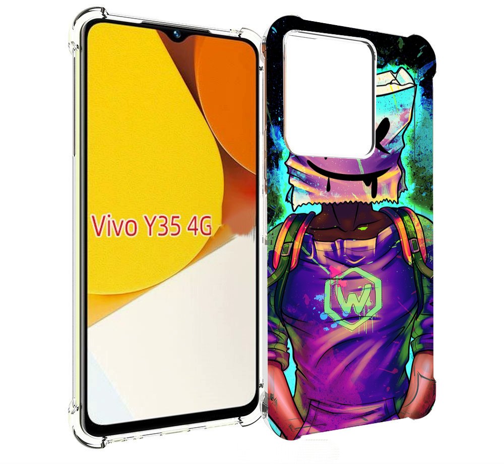 

Чехол MyPads маршмеллоу-глитч для Vivo Y35 4G 2022 / Vivo Y22, Прозрачный, Tocco