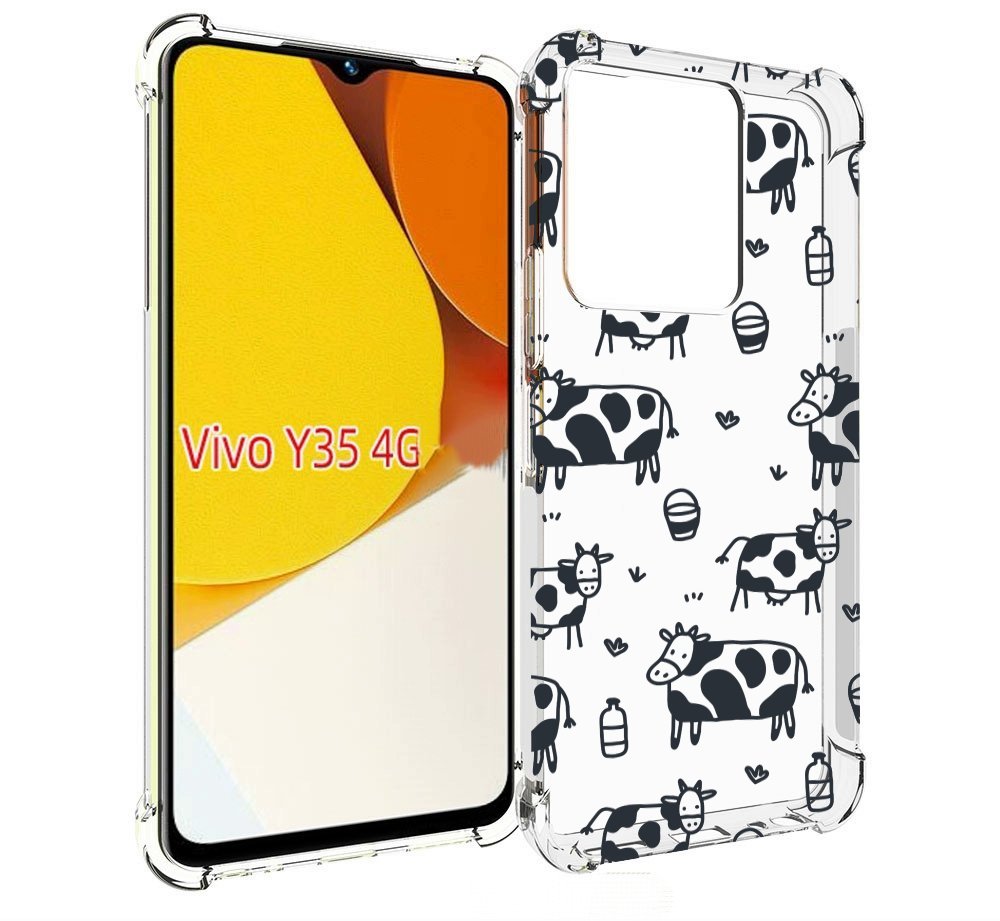 

Чехол MyPads маленькие-коровки для Vivo Y35 4G 2022 / Vivo Y22, Прозрачный, Tocco