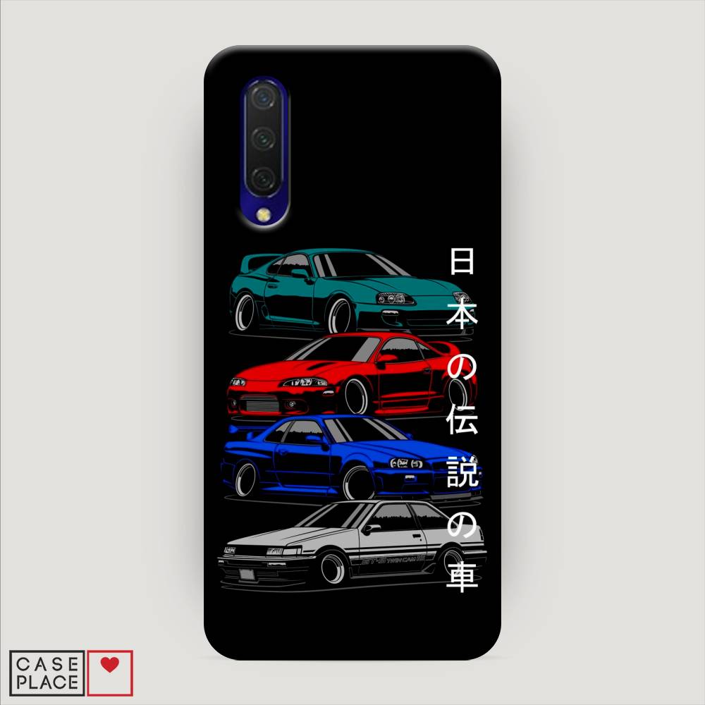 фото Пластиковый чехол "jdm legend cars" на xiaomi mi 9 lite awog