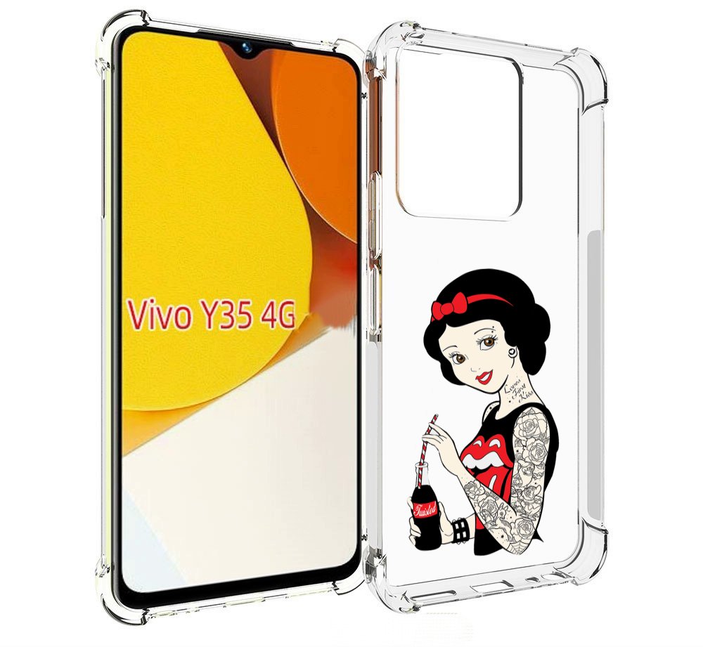 

Чехол MyPads любительница-колы женский для Vivo Y35 4G 2022 / Vivo Y22, Прозрачный, Tocco