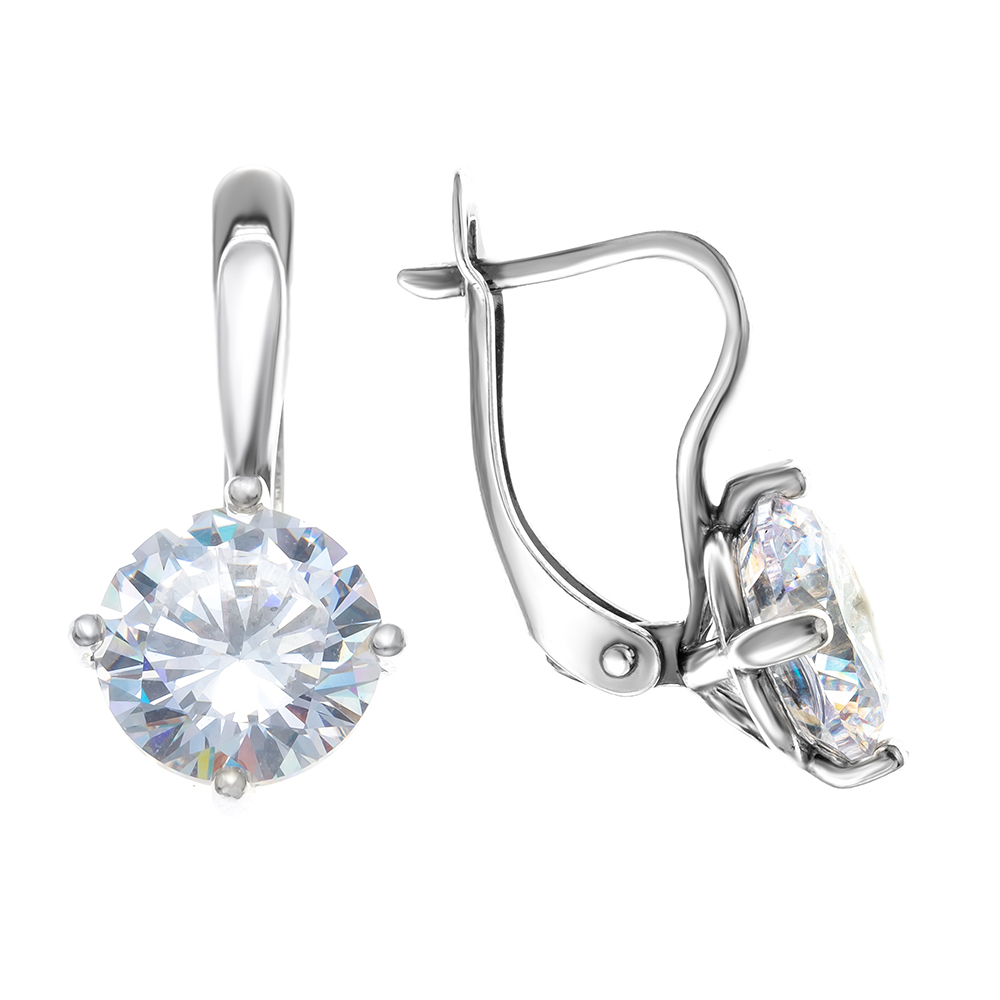 

Серьги из серебра с фианитом TEOSA 3382715Д, 3382715Д