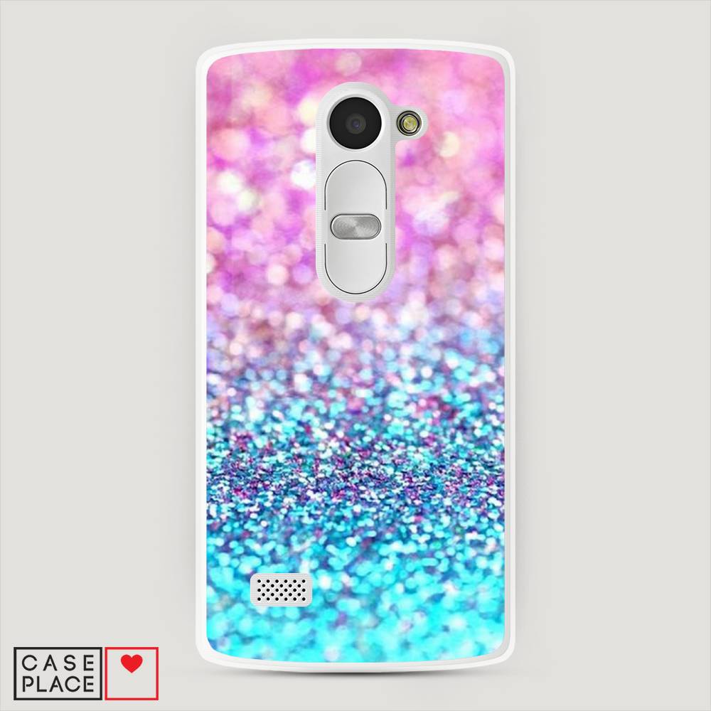 

Чехол Awog "Розово-голубые глиттеры рисунок" для LG Leon (H324)
