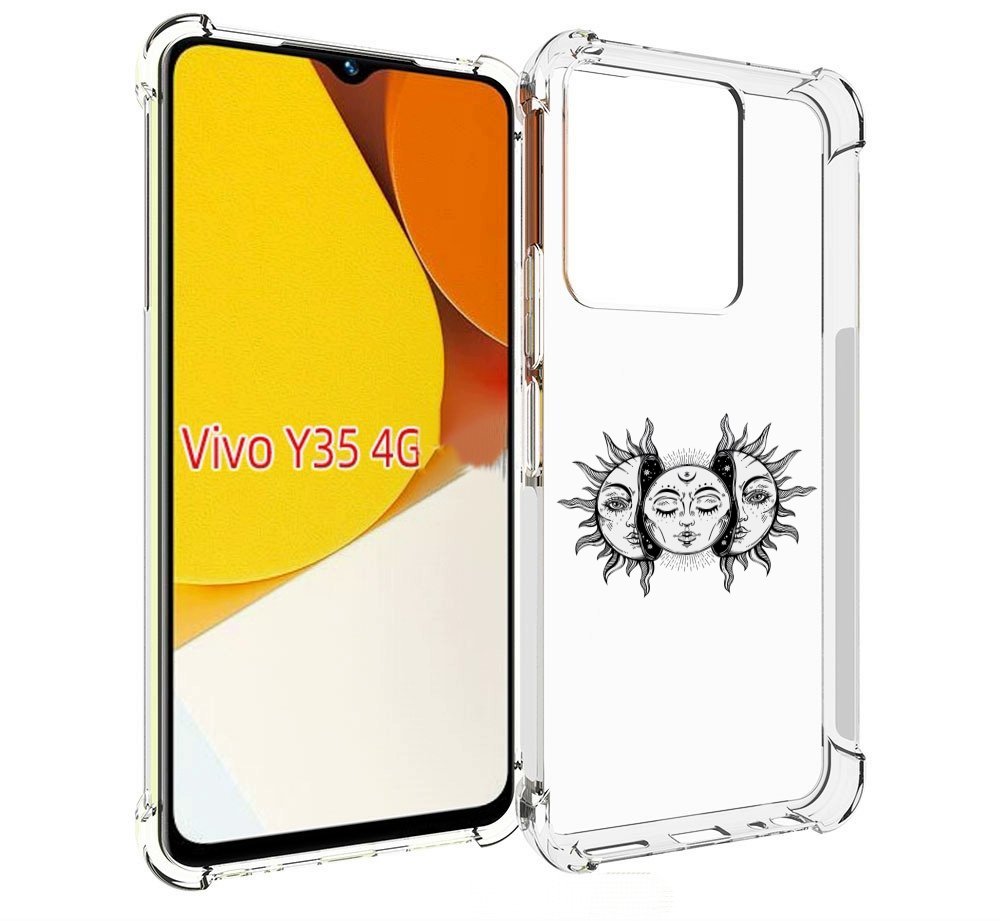 

Чехол MyPads луна-в-солнце для Vivo Y35 4G 2022 / Vivo Y22, Прозрачный, Tocco