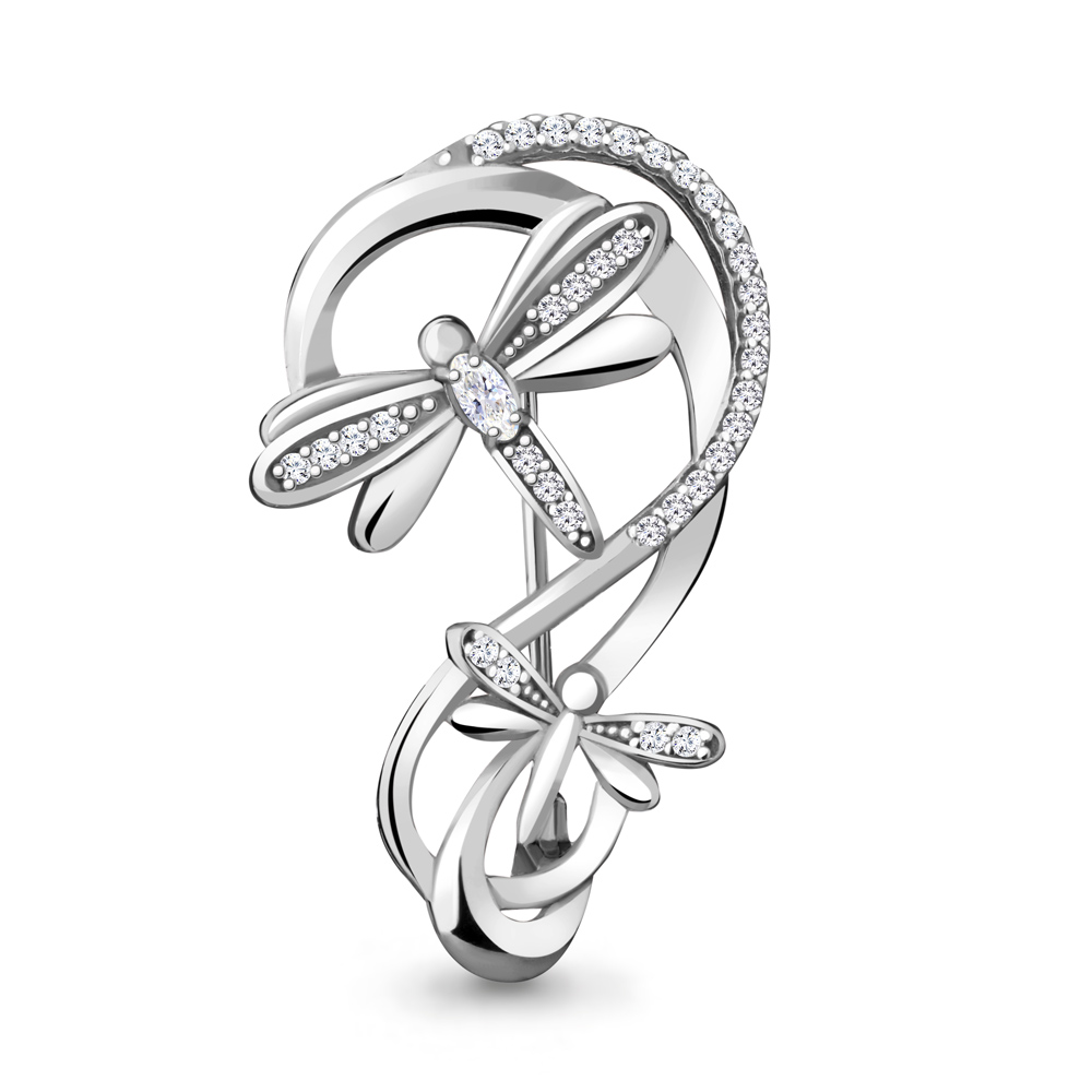 

Брошь из серебра с фианитом Aquamarine Aquamarine 77350А_925_р, 77350А_925_р