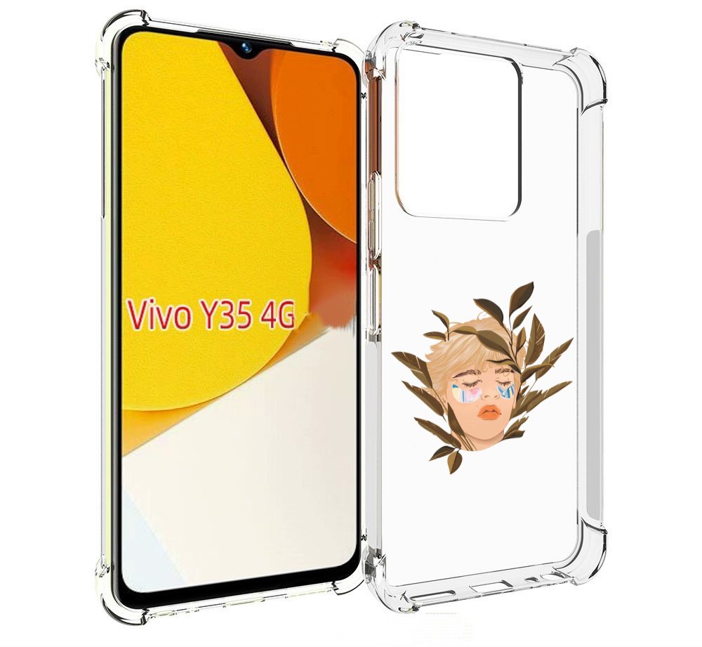 

Чехол MyPads лицо-с-патчами для Vivo Y35 4G 2022 / Vivo Y22, Прозрачный, Tocco