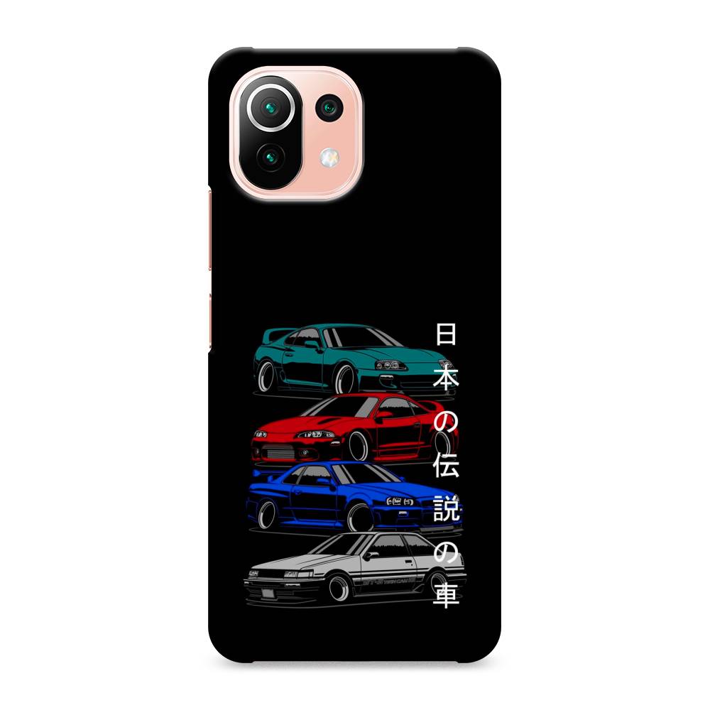 фото Пластиковый чехол "jdm legend cars" на xiaomi mi 11 lite awog