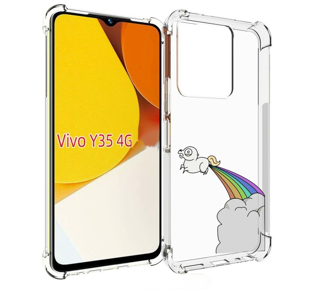 

Чехол MyPads летающее-пони детский для Vivo Y35 4G 2022 / Vivo Y22, Прозрачный, Tocco
