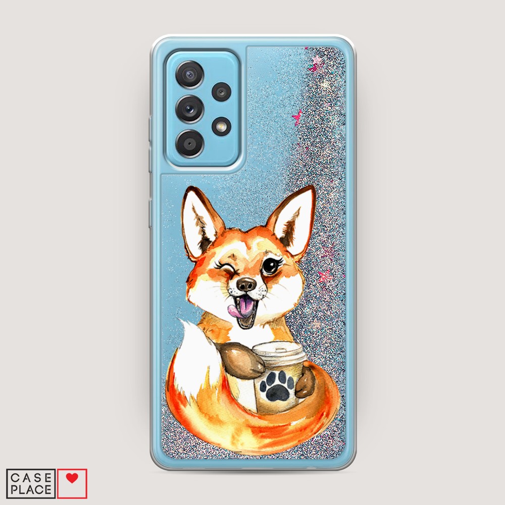 

Чехол Awog на Samsung Galaxy A52s / Самсунг A52s "Подмигивающая лиса с кофе", Разноцветный, 2106591-1