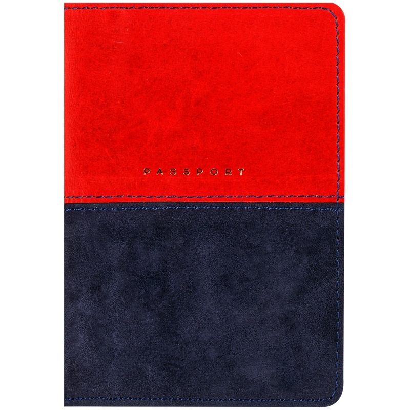 Обложка для паспорта OfficeSpace 311099 красная; синяя