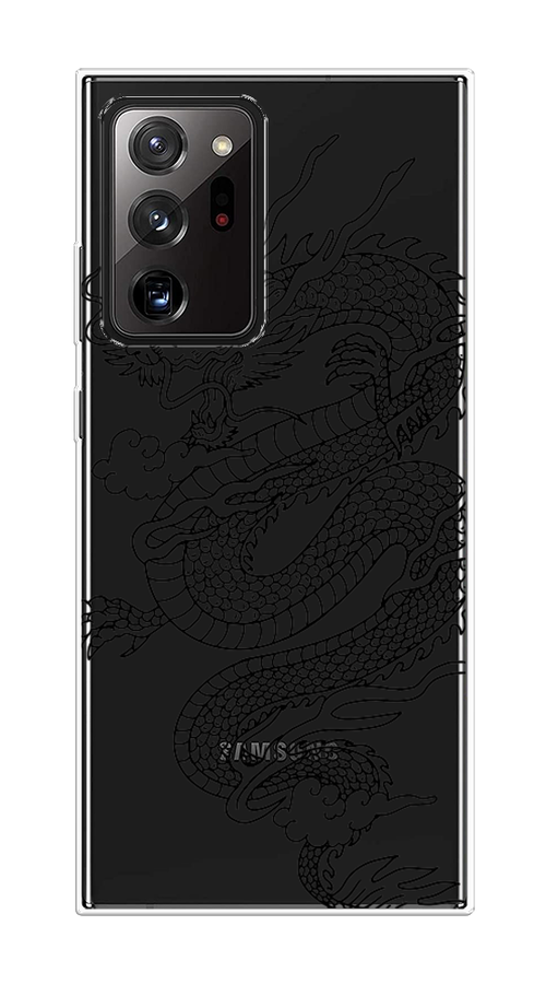 

Чехол на Samsung Galaxy Note 20 Ultra "Большой китайский дракон", Черный;серый, 2101050-1