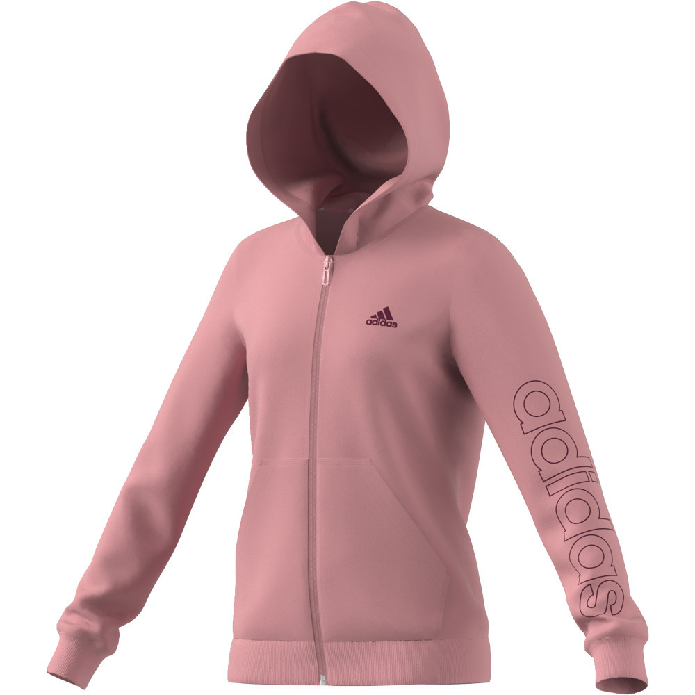 

Толстовка детская Adidas G Lin FZ Hooded HE1968 цв.розовый р.122, G Lin FZ Hooded