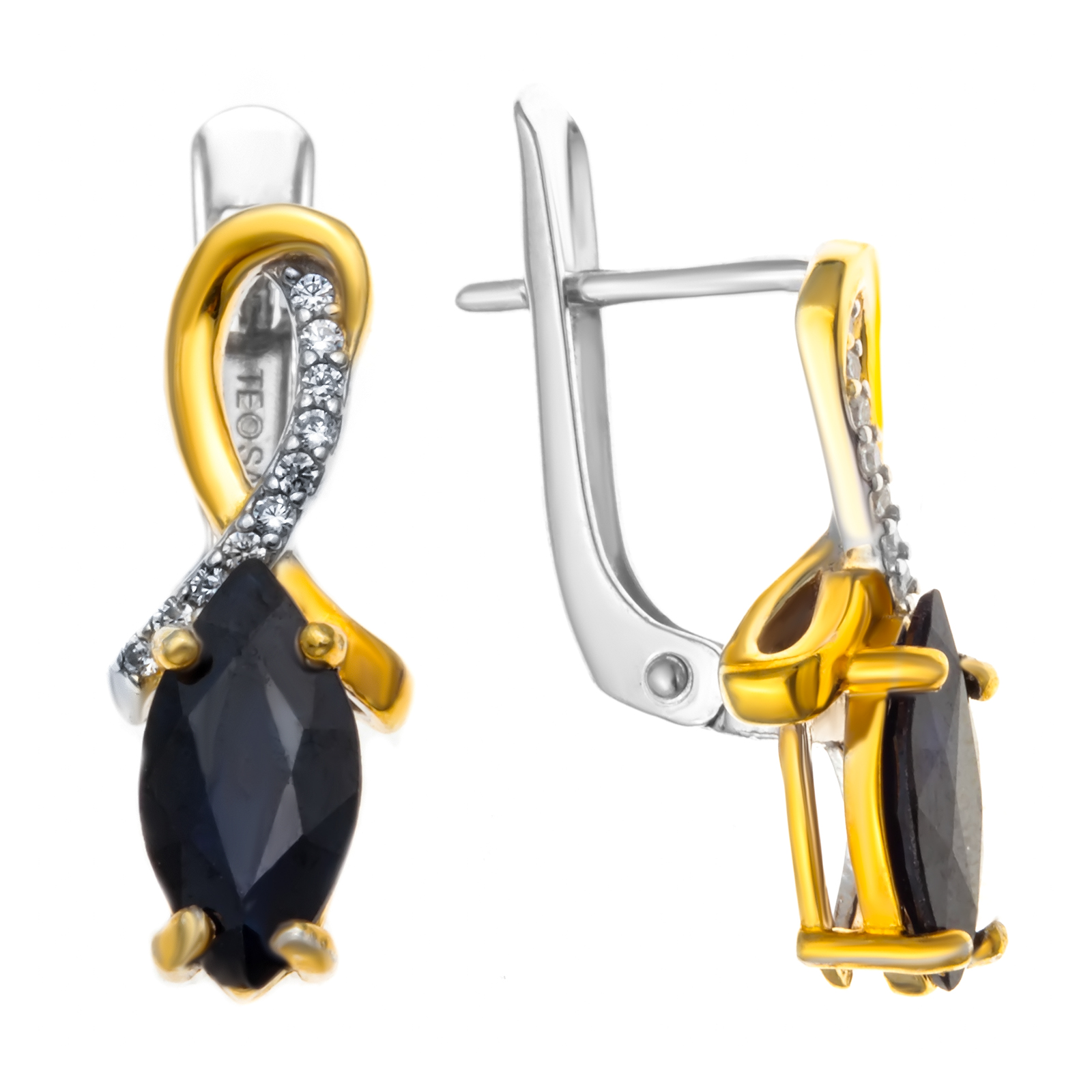 

Серьги из серебра с сапфиром TEOSA E-DRGR00936-SP-WG, E-DRGR00936-SP-WG